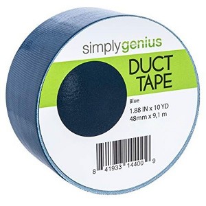 Simply Genius Art & Craft Duct Tape, Heavy Duty Craft Supplies for Kids & Adults, Colored Tape- 1.8 in x 10 yards (Blue, Single roll) - 1 of 4