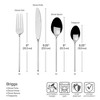 Towle Living Briggs Forged 20-Piece Flatware Set, Sleek Minimalist Stainless Steel Modern Durable Tableware with Slender Handles, Everyday & Formal - 2 of 4