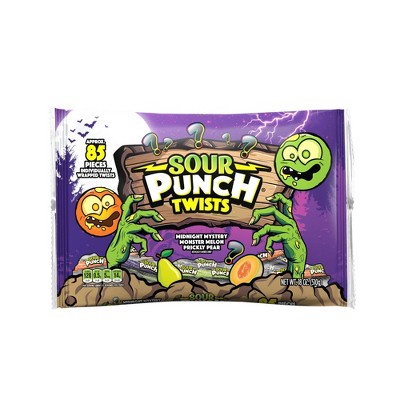 Sour Punch Twists Halloween Bag Candy - 18oz
