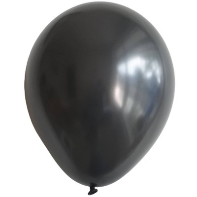 12" 12ct Balloons Black - Spritz™