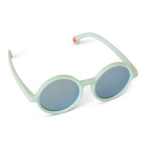 Tiny Twinkle Toddler Round Retro Polarized Flexible Sunglasses with Strap, Ages 0-48 months - Mint - 1 of 4