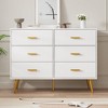 Dresser With 6 Drawers for Bedroom Storage Drawers Chest of Drawers - 4 of 4