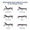Adjustable Bed Base With 11inch Legs Bed Frame, 0-60° Head Adjust Motorized Head, 0-40° Foot Incline, Noiseless, Anti-slip Steel Queen - 4 of 4