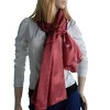 Slickblue Women's Red/Brown Dot Silk Scarf - Lightweight, Soft, Chic Fashion Wrap - S/L Sizes, Perfect Gift - 4 of 4
