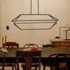 Rennnsan Nestris 36"W Rectangle Industrial LED Dimmable Chandelier in Black - 4 of 4