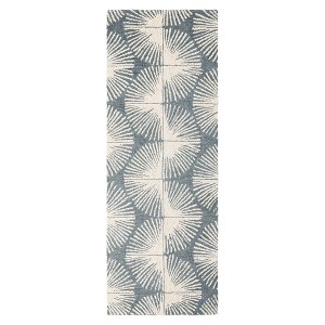 NICOLE MILLER NEW YORK Kendall Fluted Geo Handcrafted Area Rug, 100% Wool Rug - 1 of 4