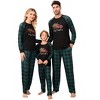 Women's Christmas Pajamas Matching Xmas Classic Printed Plaid Nightgown Sets Loungewear Sleepwear Set - 2 of 4