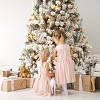 Tangkula Snow Flocked Christmas Tree Hinged Pine Tree with Solid Metal Stand - 3 of 4