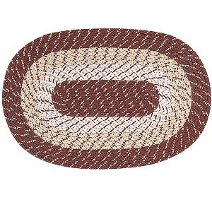 Country Stripe Collection 100% Polypropylene Reversible Indoor Area Utility Rug - Better Trends - 1 of 4