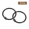 Unique Bargains Carbon Steel Loose Leaf Binder Snap Shower Curtain Rings 6 Pcs - 3 of 4