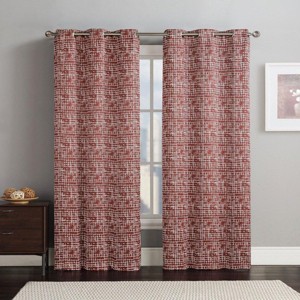 Egyptian Linens Lenox Thermal Room-Darkening Grommet Top Curtain Panels (Set of 2) - 1 of 4