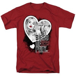 Birds Of Prey Heart Harley Adult T-Shirt - 1 of 4