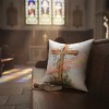 Decorative Cross 18 Inch Pillow – Durable Climaweave Fabric by Manual Woodworkers and Weavers - 2 of 3
