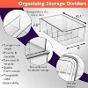 LunaLulinlk Plastic Pantry with Dividers and Lids – Perfect Kitchen Organization or Kitchen Storage – Fridge Organizer, Refrigerator Bins, 4 Pack - 2 of 4