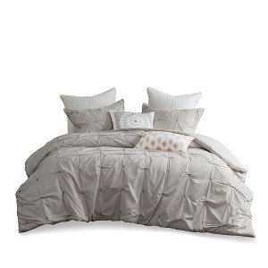 Gracie Mills Velez 3-Piece Modern Tufted-Inspired Cotton Comforter Set - 1 of 4