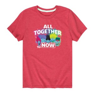 Boys' - Trolls - All Together Now Branch and Brothers Short Sleeve Graphic T-Shirt - 1 of 4