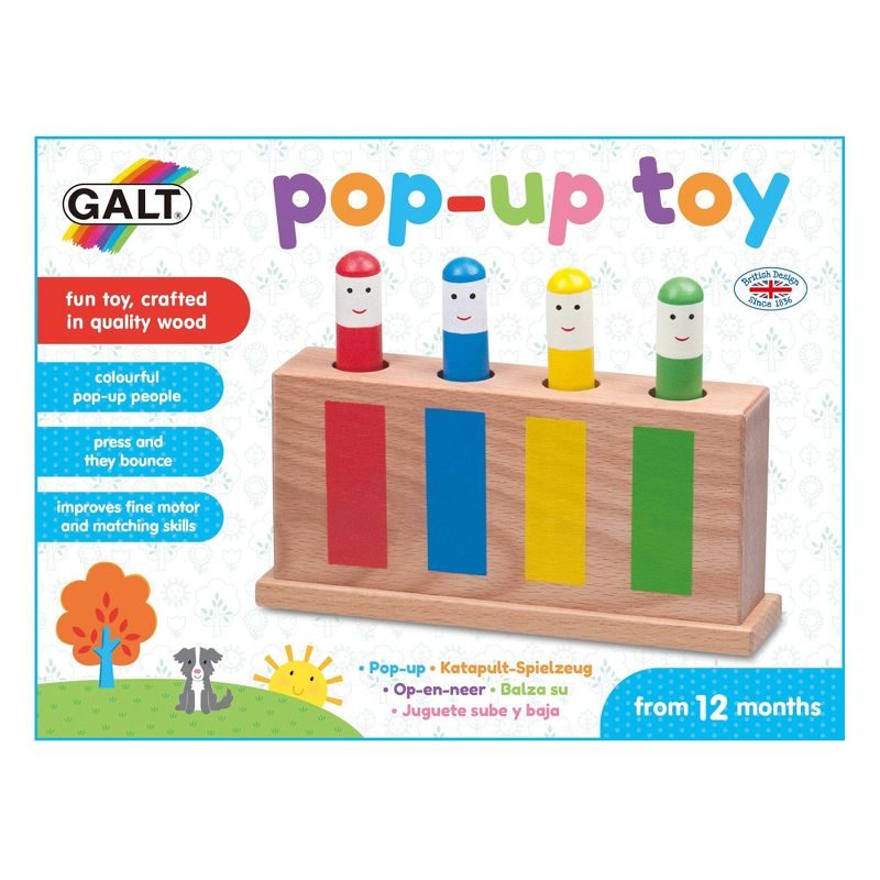 Galt Classic Wooden Pop Up Toy, 1 of 5