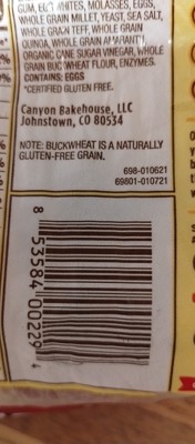 Canyon Bakehouse Gluten Free 7 Grain Bread - 18oz : Target