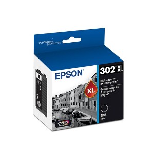 Epson 302XL Single Ink Cartridge - Black (T302XL020-CP): High Yield Printer Ink Series - 1 of 4