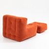 Maliang super soft lazy sofa chair with memory foam and ottoman, for living room, bedroom, apartment - 3 of 4