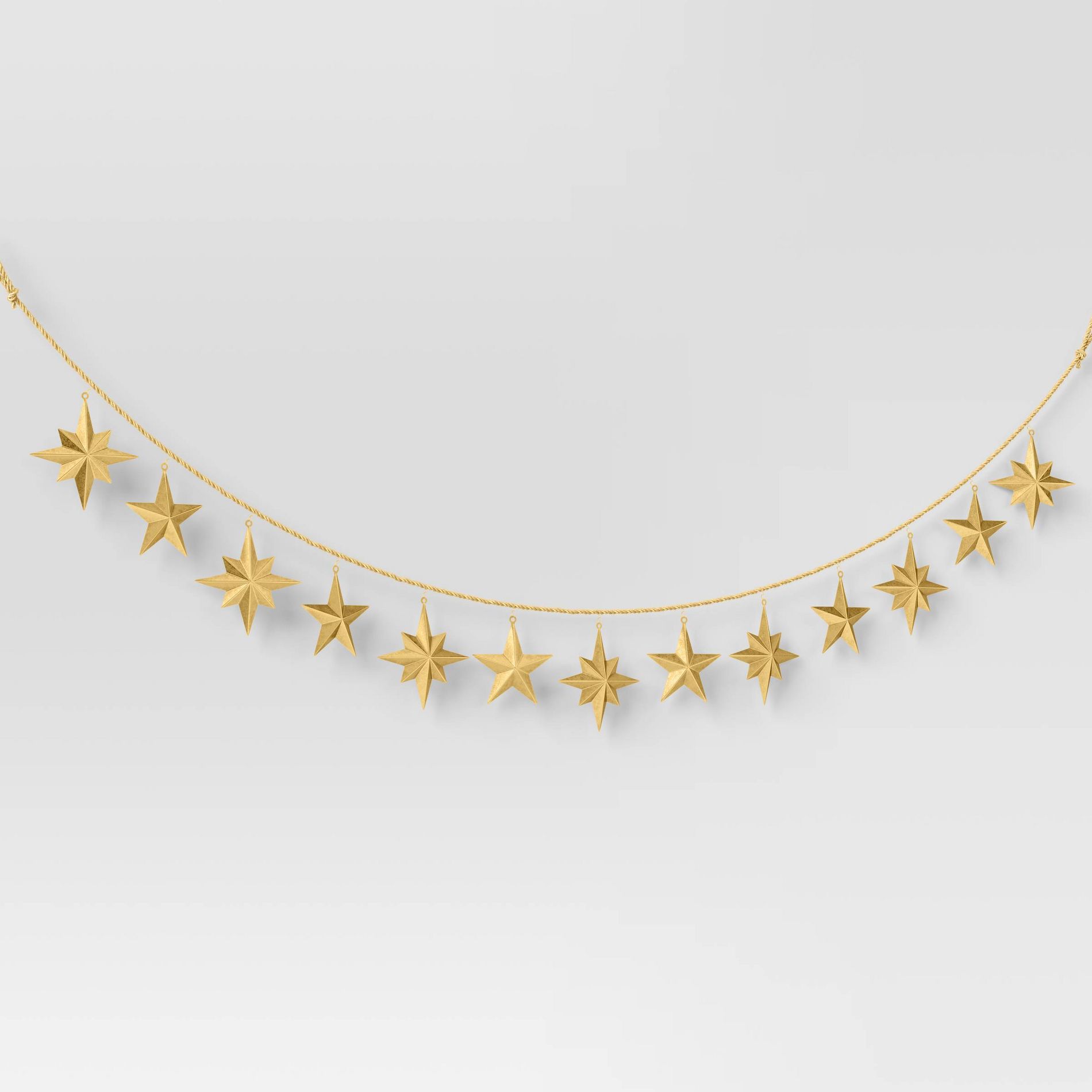 72" Christmas Gold Star Garland - Wondershop™