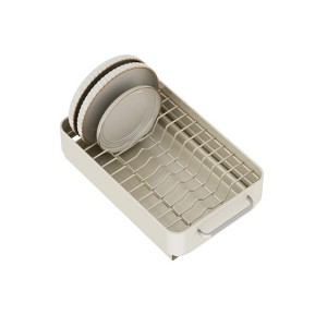 Cabinet Organizer, Pull Out Cabinet Organizer - Kitchen Sink Dish Drainer with Drip Tray, Pan Lid Holder Slide Out Drawer for Cupboard/Living Room - 1 of 4