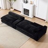 VASIP 99" Modular Sleeper Sectional Couch - Grey Modern Minimalist  2-Price L-Shape Sofa,  for Living Room,Bedroom  ,No Assembly - 4 of 4