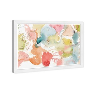 19" x 13" My Wild Garden Abstract Framed Wall Art Blue/Green - Wynwood Studio: Modern Decor, Digital Art - 1 of 4