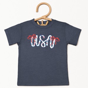 The Juniper Shop USA Cursive Coquette Toddler Short Sleeve Tee - 1 of 4
