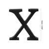 Unique Bargains Home Decoration Self-Adhesive 3D Acrylic Alphabet Mirror Wall Stickers Black - 2 of 3