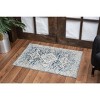Blue 2 ft. x 3 ft. Area Rug ¨C Soft Durable Polyester Accent Rug for Living Room, Bedroom, or Entryway - Nertpow - 3 of 4