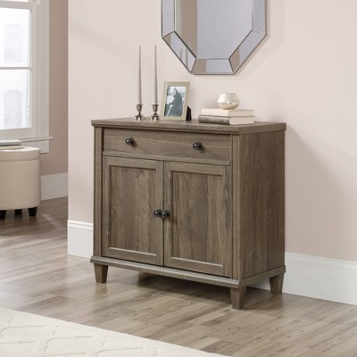 Emery Oak Finish Adjustable Office Library Base with Storage