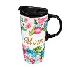 Evergreen Beautiful Mom Metallic Ceramic Travel Cup with Lid - 5 x 4 x 7 Inches - 2 of 4