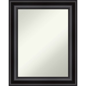 24" x 30" Non-Beveled Grand Black Wall Mirror - Amanti Art: Modern Rectangle, Polystyrene Frame - 1 of 4