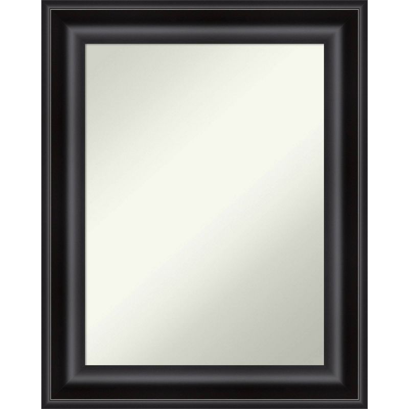 24&#34; x 30&#34; Non-Beveled Grand Black Wall Mirror - Amanti Art, 1 of 10