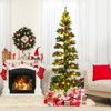 Tangkula Pre-Lit Artificial Christmas Tree w/ 791 Branch Tips Warm White LED Lights - 4 of 4