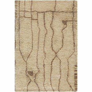 Hauteloom Chesna Wool Living Room, Bedroom Area Rug - Bohemian, Transitional - High Pile - 1 of 4