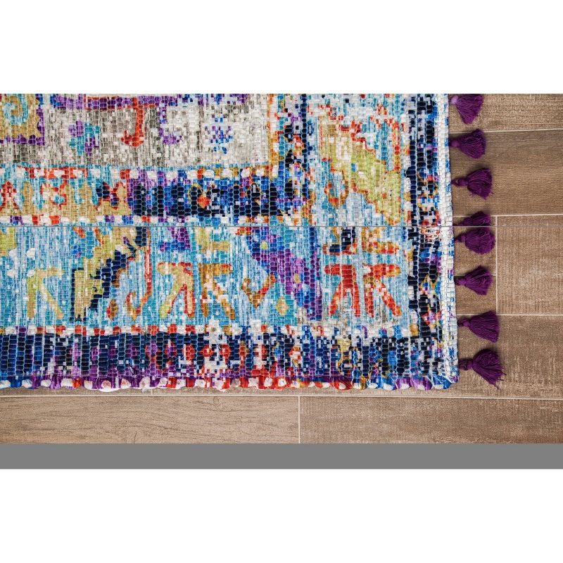 Tarom Distressed Area Rug with Multiple Fringe - Anji Mountain, 4 of 9