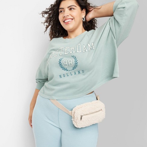 Women's Oversized Sweatshirt - Wild Fable™ Green 2x : Target