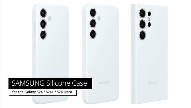 Samsung Galaxy S24+ Silicone Case - White, 2 of 8, play video
