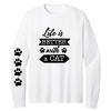 Collections Etc Life is Better With a Cat Long Sleeve Graphic T-Shirt - 2 of 4