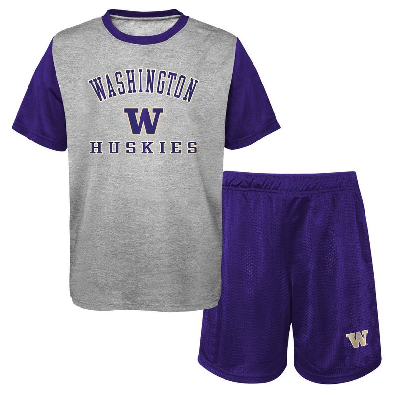 NCAA Washington Huskies Toddler Boys&#39; T-Shirt &#38; Shorts Set, 1 of 4