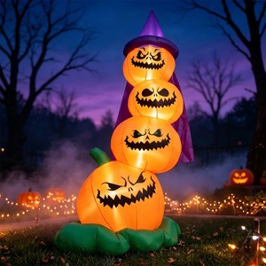 Joyfy 6 FT Halloween Inflatables Outdoor Decorations, Stacked