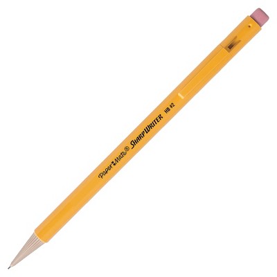 Paper Mate Sharpwriter Mechanical Pencil, 0.7 mm, Yellow, pk of 36