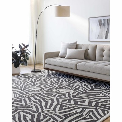 Hauteloom Avian Black Wool Area Rug