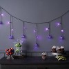 20ct Plastic Witch Hat Halloween Indoor Outdoor Novelty Icicle String Lights Purple LEDs - Hyde and EEK! Boutique™ - 2 of 4
