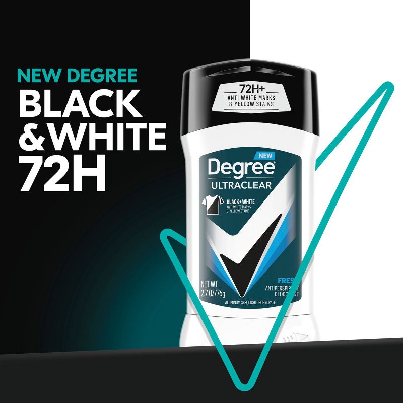 Degree Men Ultraclear Black + White Fresh 72-Hour Antiperspirant &#38; Deodorant - 2.7oz, 5 of 13