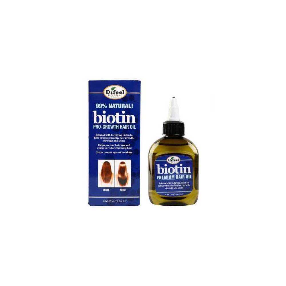 Photos - Hair Styling Product Difeel Biotin Hair Oil - 2.5 fl oz
