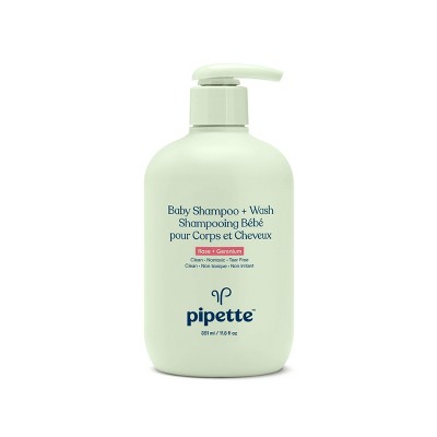 Pipette Baby Shampoo/Wash Rose + Geranium - 11.8 fl oz