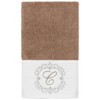 Linum Home Textiles 100% Turkish Cotton MONICA 3PC Embellished Towel Set - 3 of 4